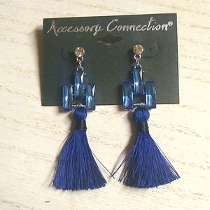 😻 3 For $15 Bling Topped Navy Tassel Dangles